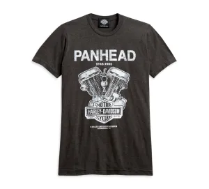 Men's  Panhead Engine T-shirt - Black