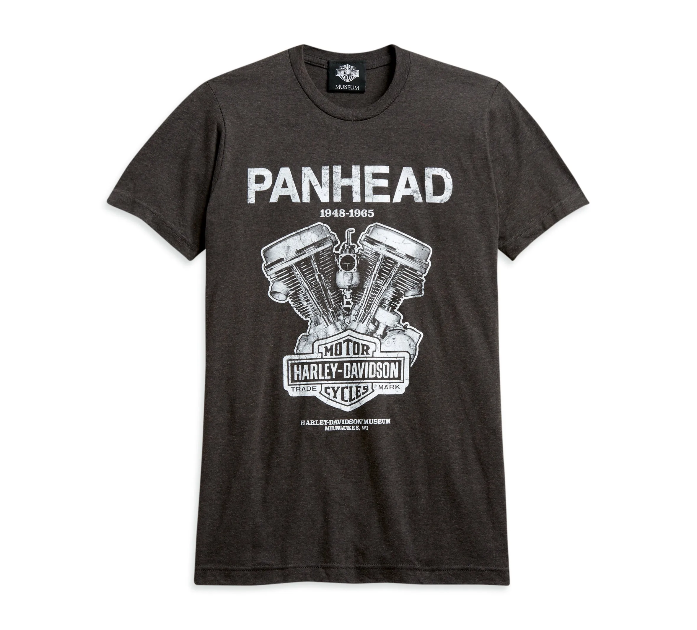 Men's  Panhead Engine T-shirt - Black