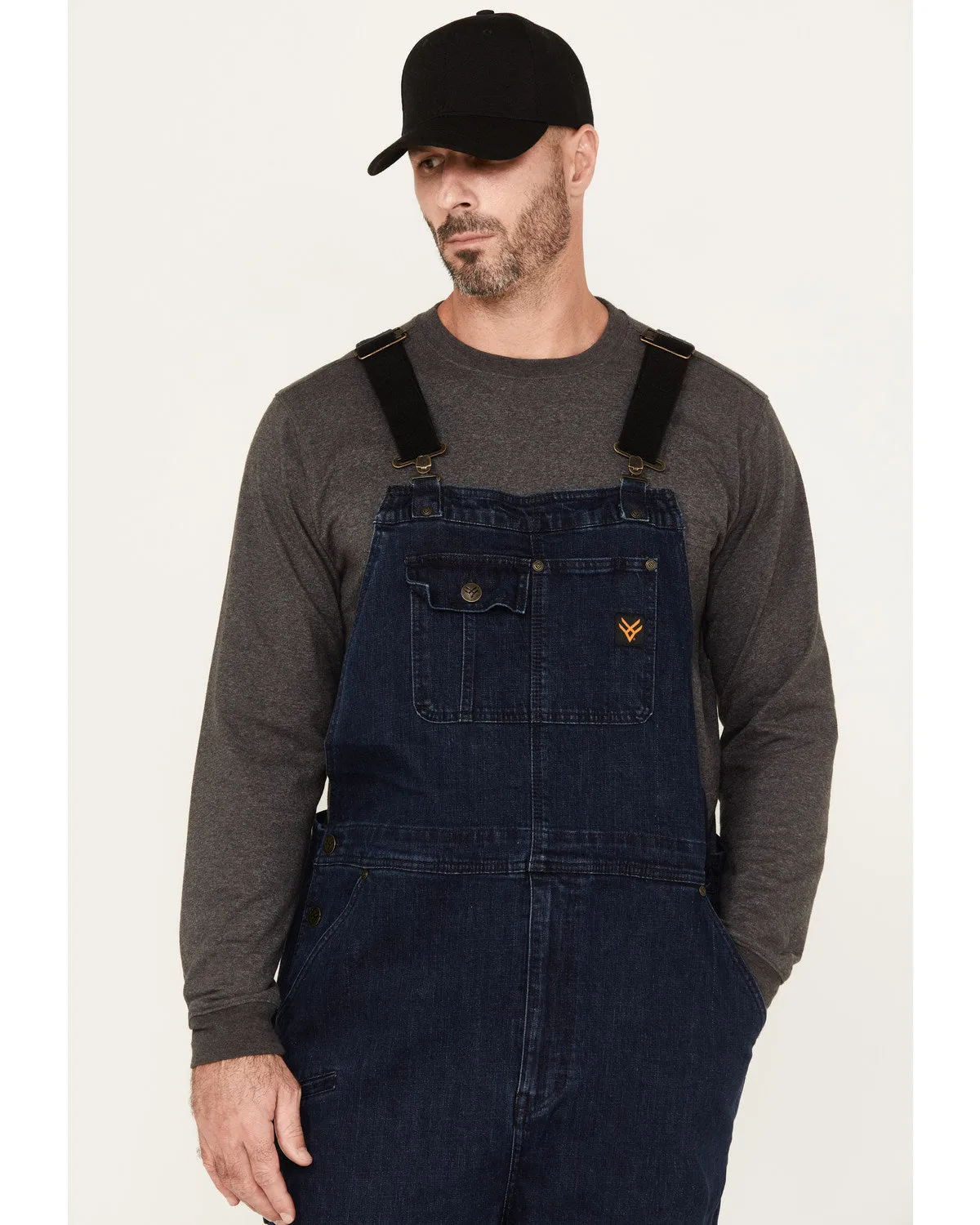 Men's Stretch Denim Bib Overalls