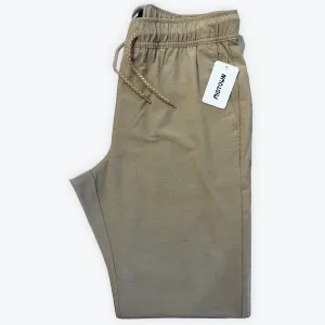 MIDTOWN CARTER ELASTIC WAIST PANT - KHAKI