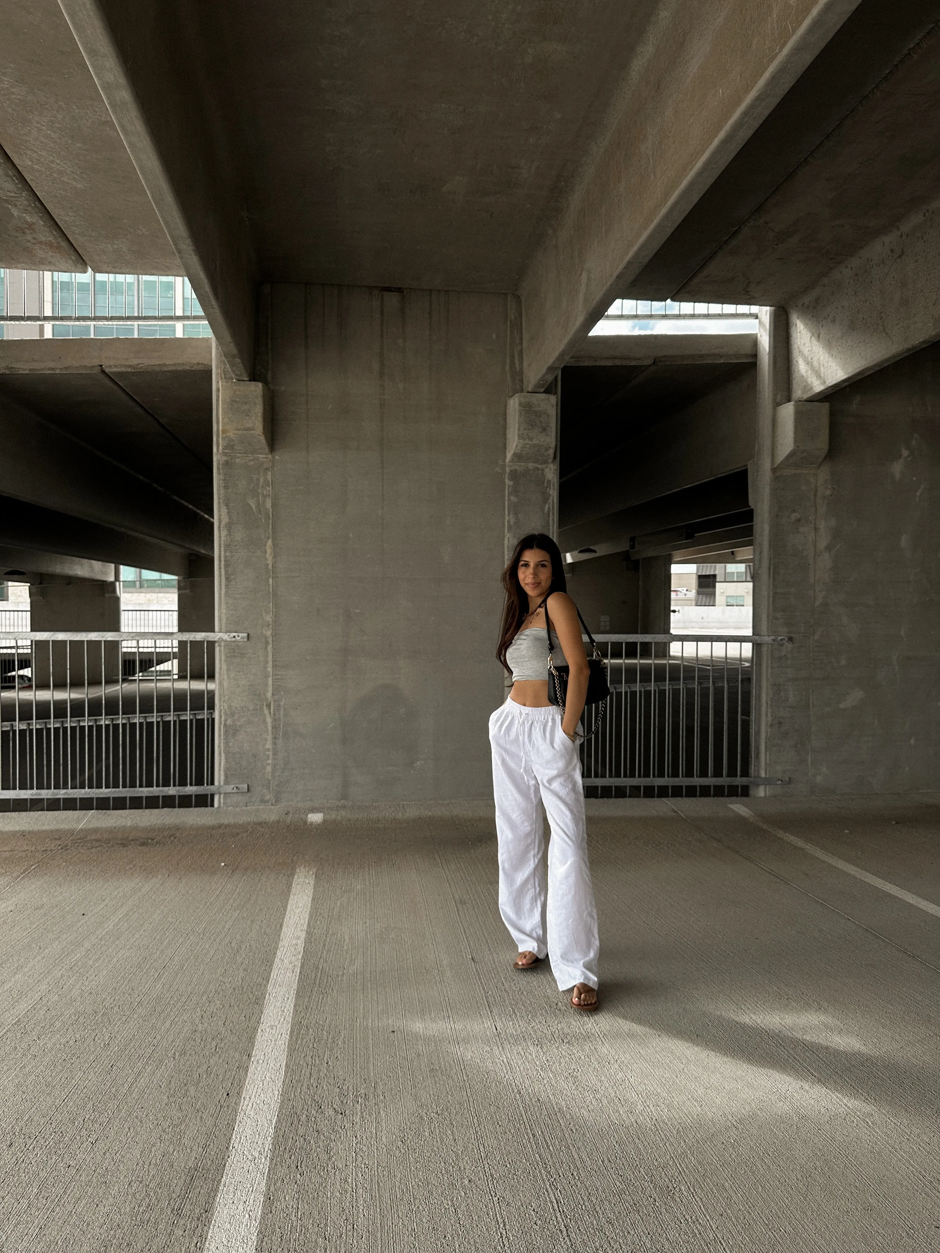 Mina Linen Pants (White)