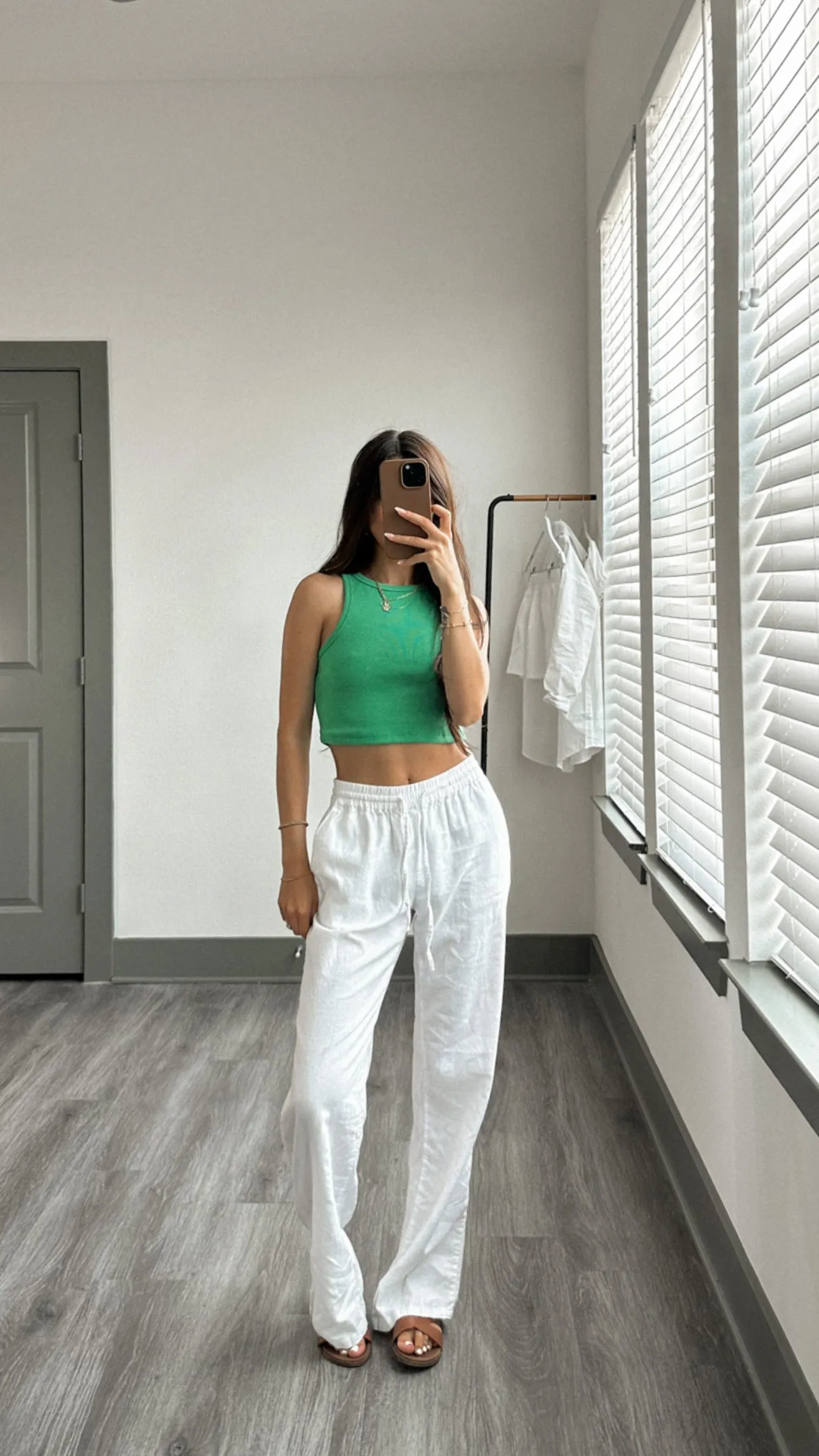 Mina Linen Pants (White)