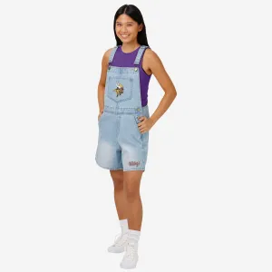 Minnesota Vikings Womens Big Logo Denim Bib Shortalls