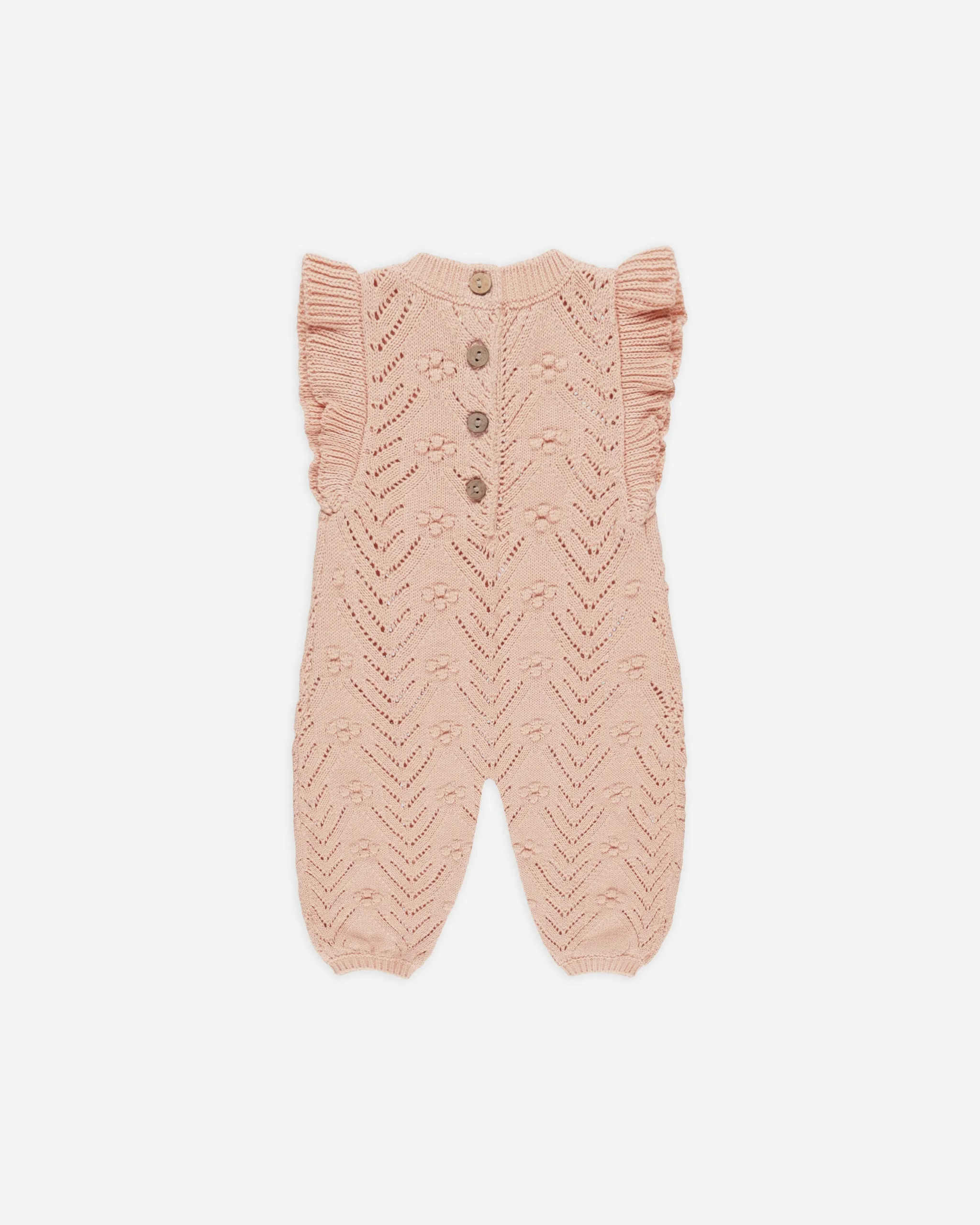 Mira Knit Romper || Melon