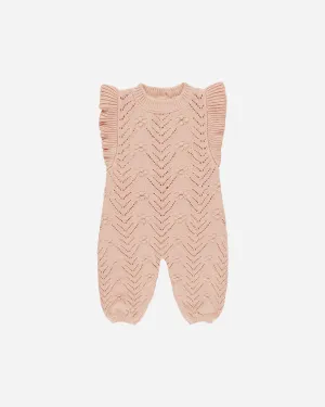Mira Knit Romper || Melon