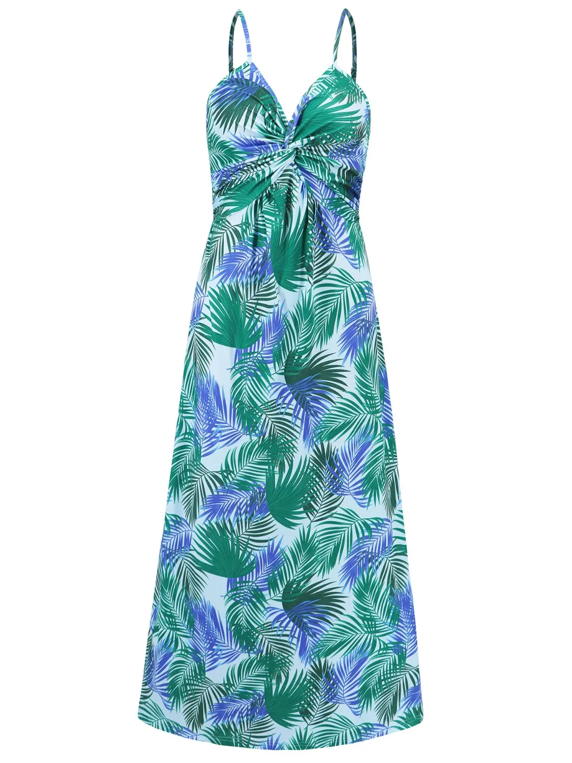 Miranda Twisted Printed V-Neck Cami Dress - Online Exclusive