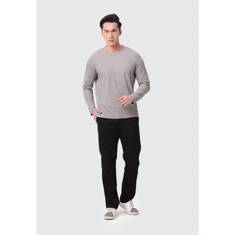 MOC Kaos Lengan Panjang Pria PASCAL - GREY