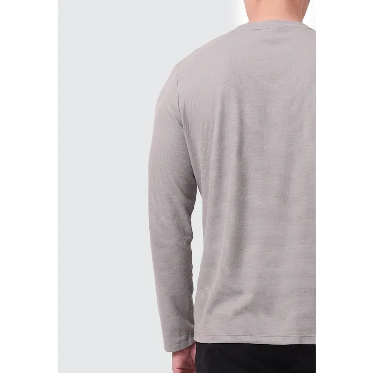 MOC Kaos Lengan Panjang Pria PASCAL - GREY