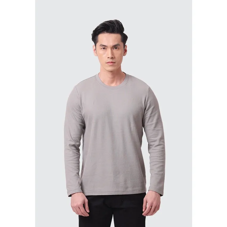 MOC Kaos Lengan Panjang Pria PASCAL - GREY