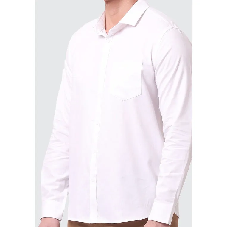 MOC Kemeja Lengan Panjang Pria COOPER - WHITE