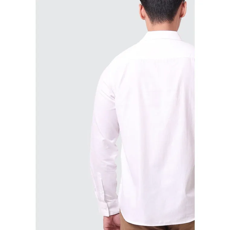 MOC Kemeja Lengan Panjang Pria COOPER - WHITE