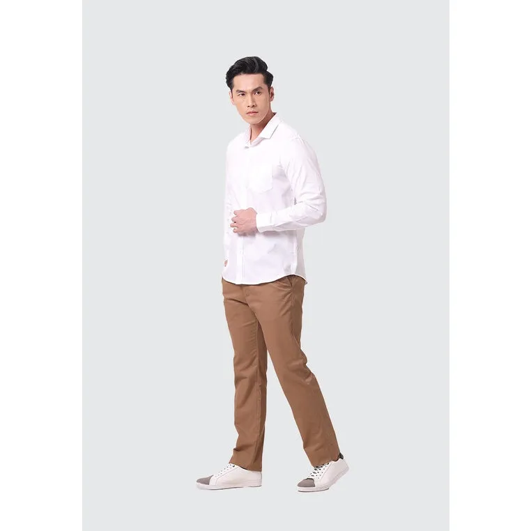 MOC Kemeja Lengan Panjang Pria COOPER - WHITE
