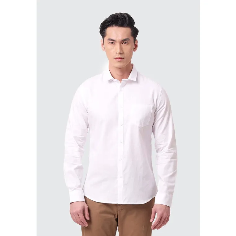 MOC Kemeja Lengan Panjang Pria DOVERCO - WHITE