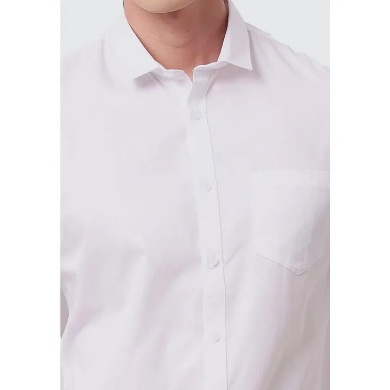 MOC Kemeja Lengan Panjang Pria DOVERCO - WHITE