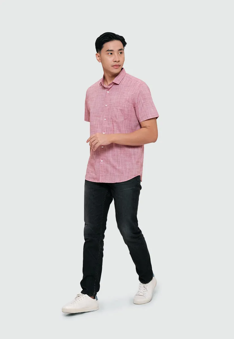 MOC Kemeja Lengan Pendek Pria BRENTWOOD 3-RED
