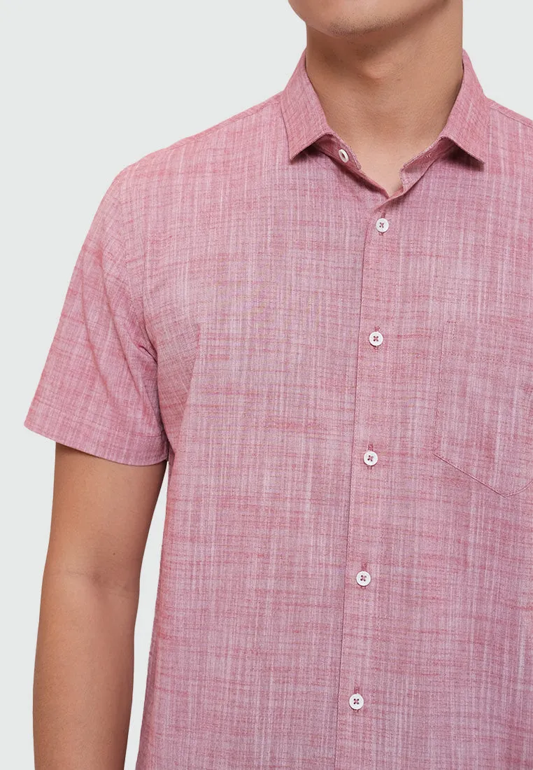 MOC Kemeja Lengan Pendek Pria BRENTWOOD 3-RED