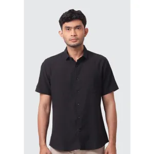 MOC Kemeja Lengan Pendek Pria CURTIS - BLACK