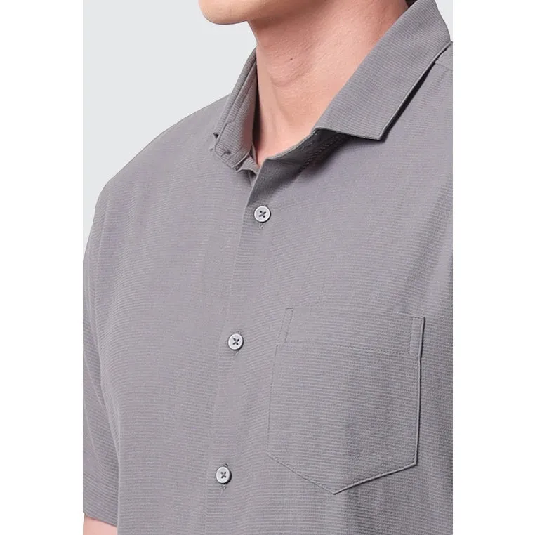MOC Kemeja Lengan Pendek Pria CURTIS - GREY