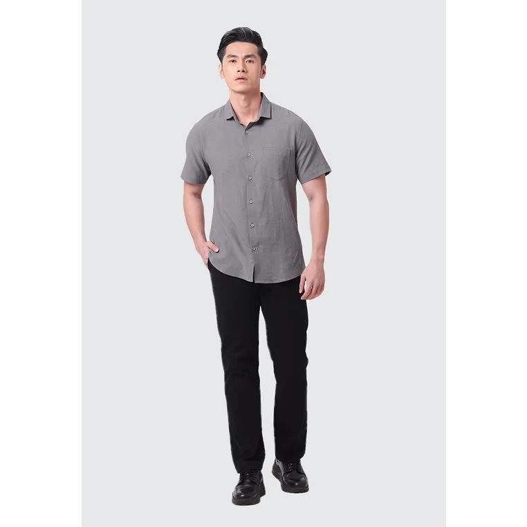 MOC Kemeja Lengan Pendek Pria CURTIS - GREY