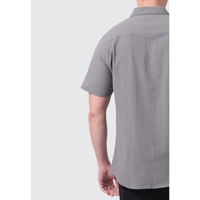 MOC Kemeja Lengan Pendek Pria CURTIS - GREY