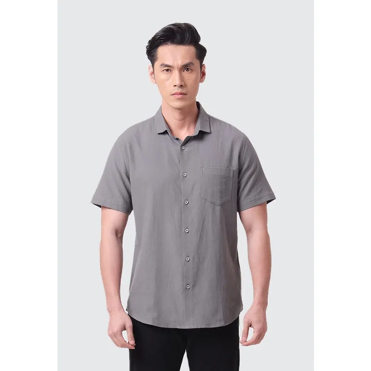 MOC Kemeja Lengan Pendek Pria CURTIS - GREY