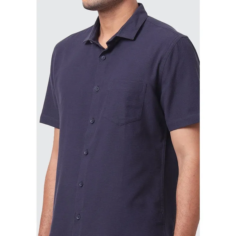 MOC Kemeja Lengan Pendek Pria CURTIS - NAVY