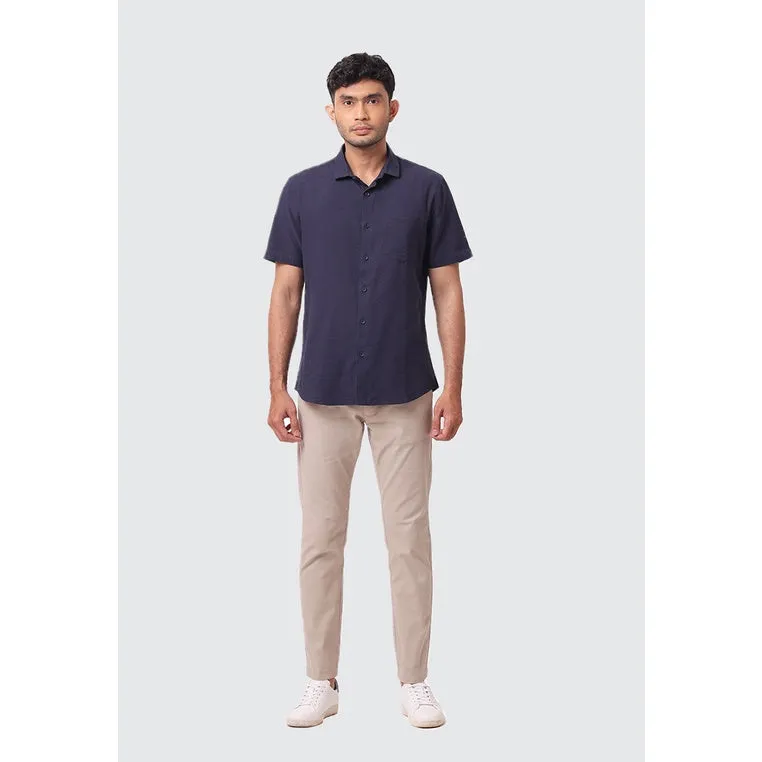 MOC Kemeja Lengan Pendek Pria CURTIS - NAVY