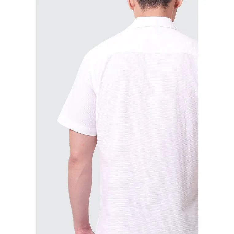 MOC Kemeja Lengan Pendek Pria CURTIS - WHITE