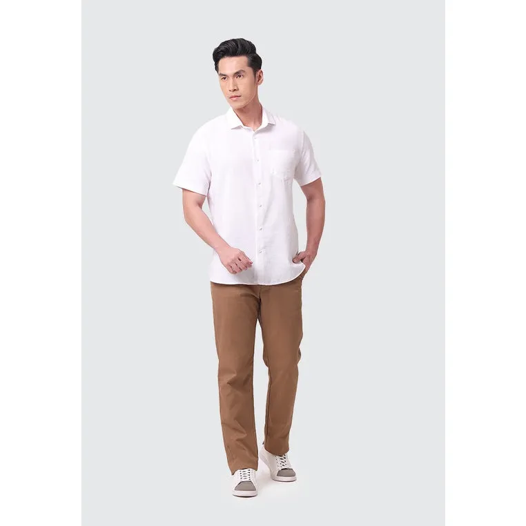 MOC Kemeja Lengan Pendek Pria CURTIS - WHITE