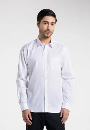 MOC - Kemeja Polos Pria Lengan Panjang Nicola - White