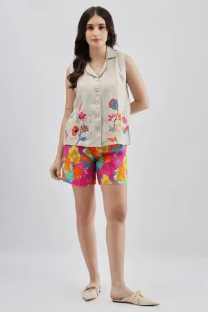 Multi Print Shorts