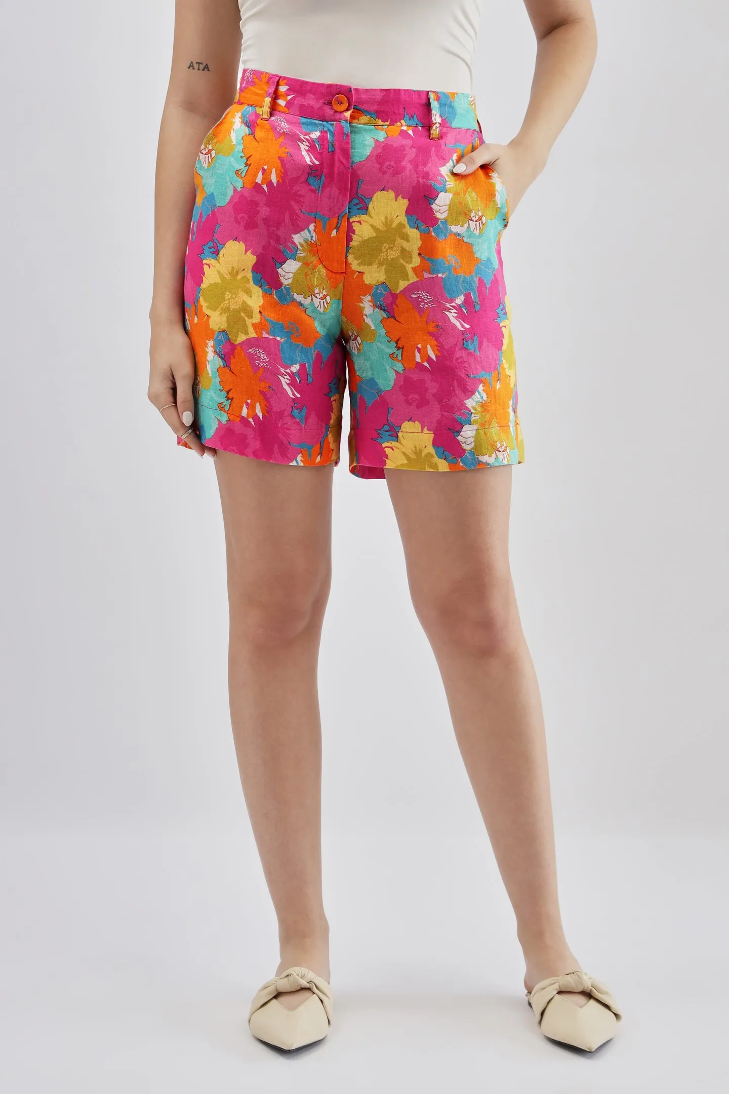 Multi Print Shorts