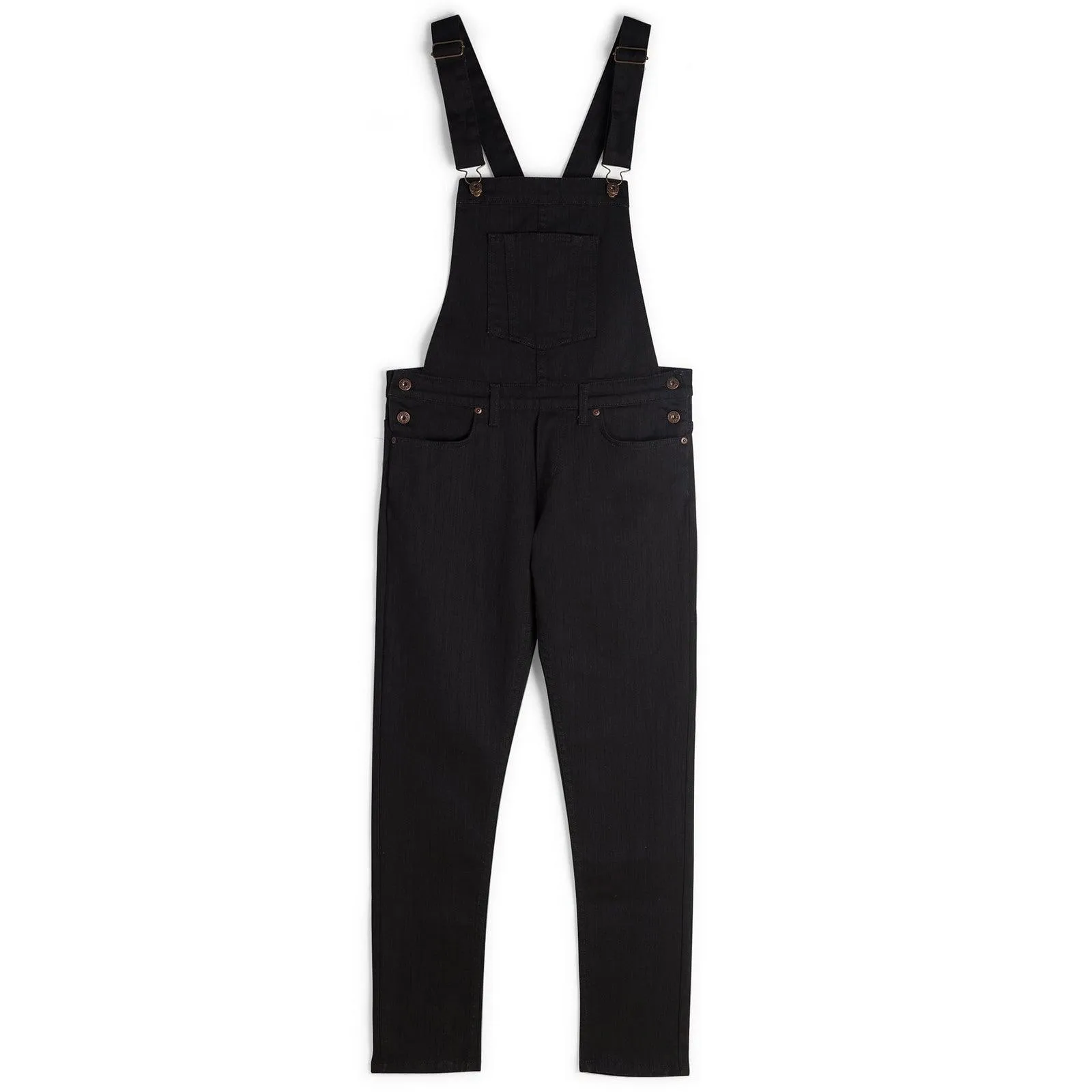 Naked & Famous - Women's - Overalls - Black Power Stretch