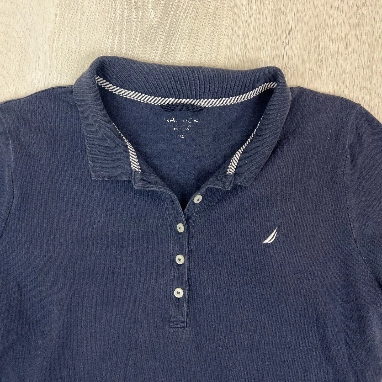 Nautica Womens Navy Blue Polo Shirt Size XL (2 x Shirts)