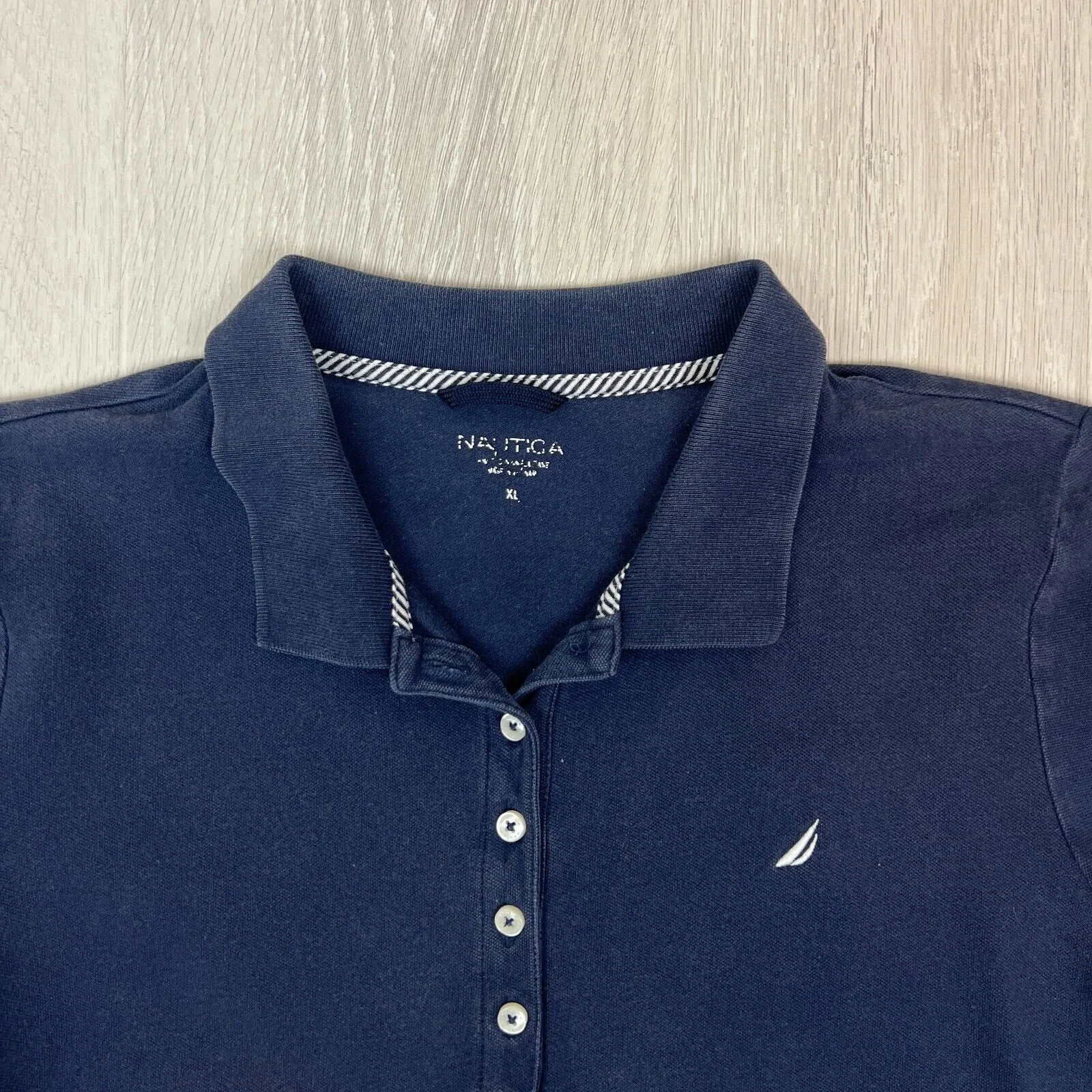 Nautica Womens Navy Blue Polo Shirt Size XL (2 x Shirts)