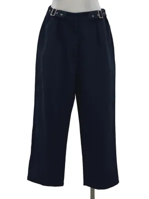 Navy Side Buckle Pants LB