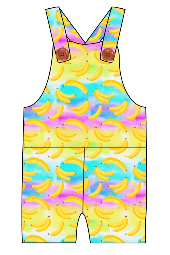 Neon Bananas Overalls and Shortalls