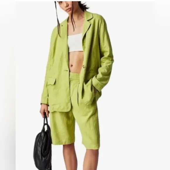 NEW Free People Good Lookin’ Shorts ONLY Lime Green Size 4