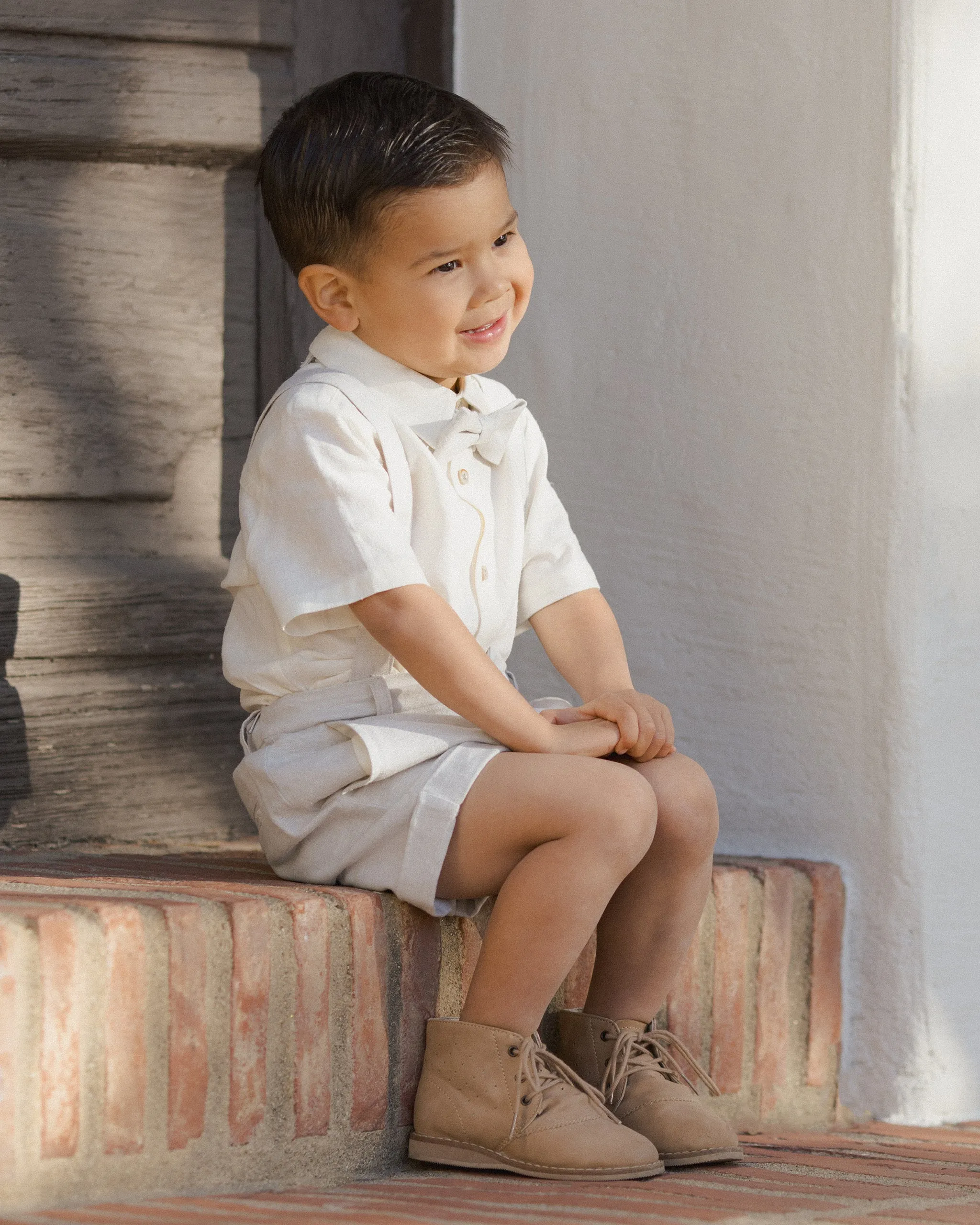 NORALEE Suspender Short | Linen