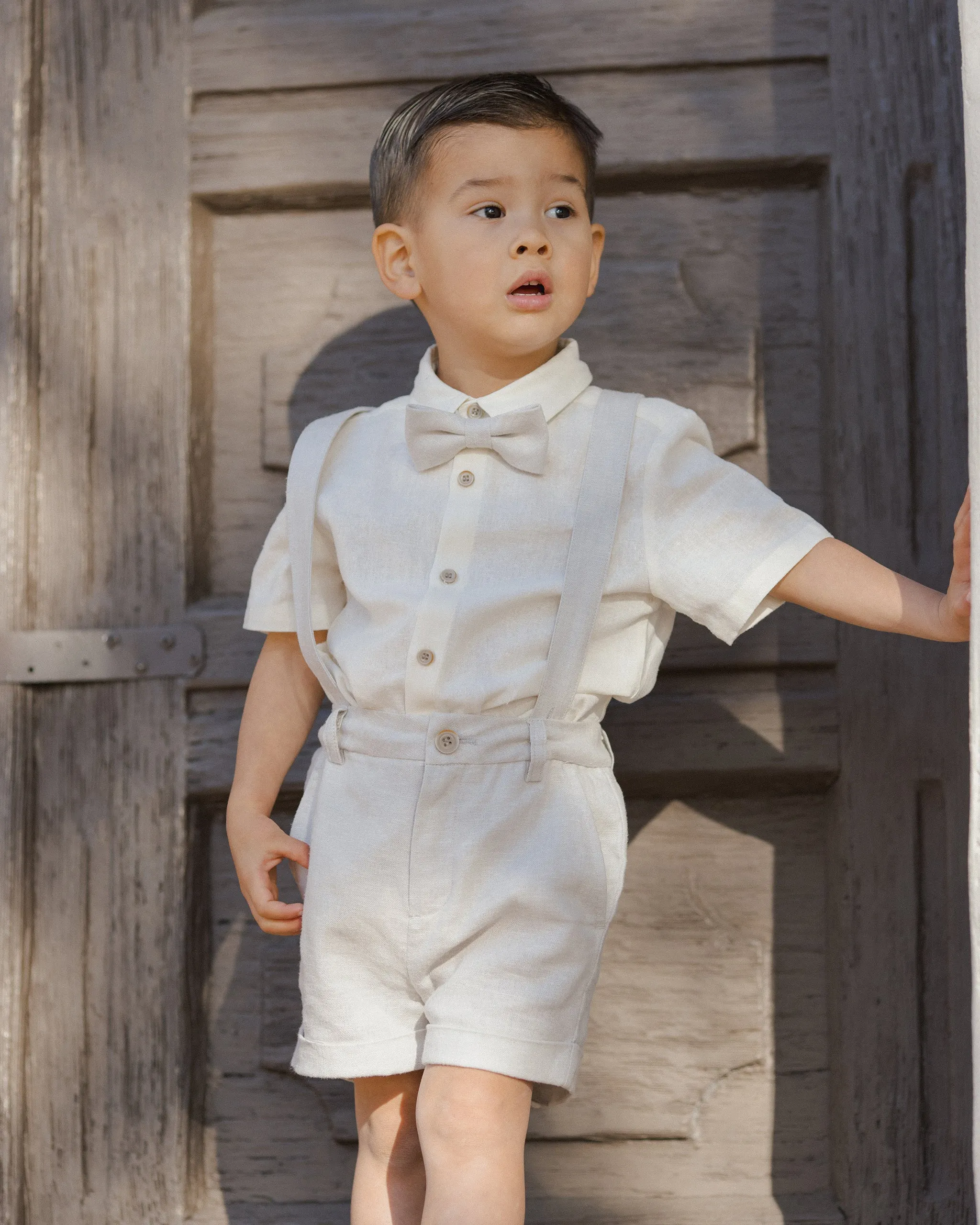 NORALEE Suspender Short | Linen