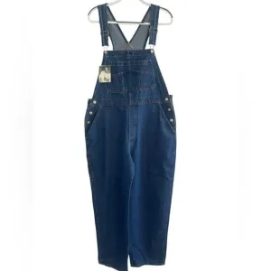 North West Blue - Carpenter Denim Overalls Size: Large Color: Blue Denim