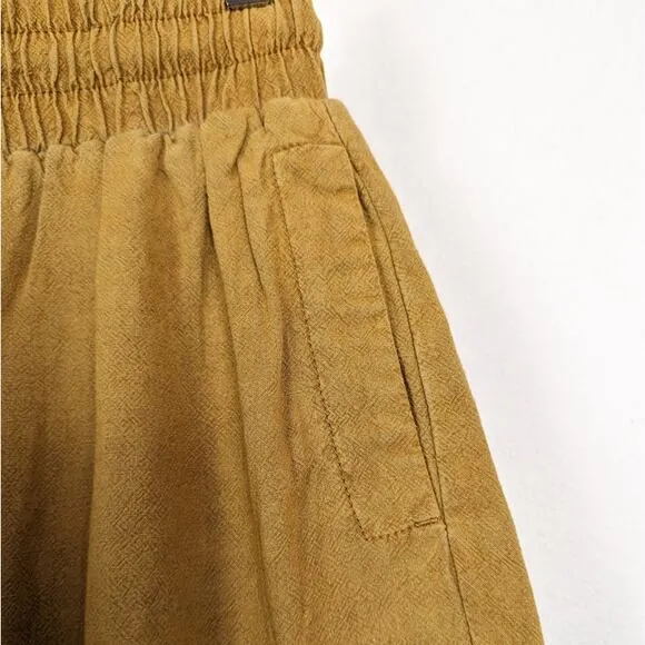 NWT Free People Need To Escape Savanna Linen Blend Pull On Shorts Size XS