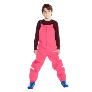 Oakiwear Kids Rain Gear Bibs Pants Fishing Boys Girls, Park City Pink