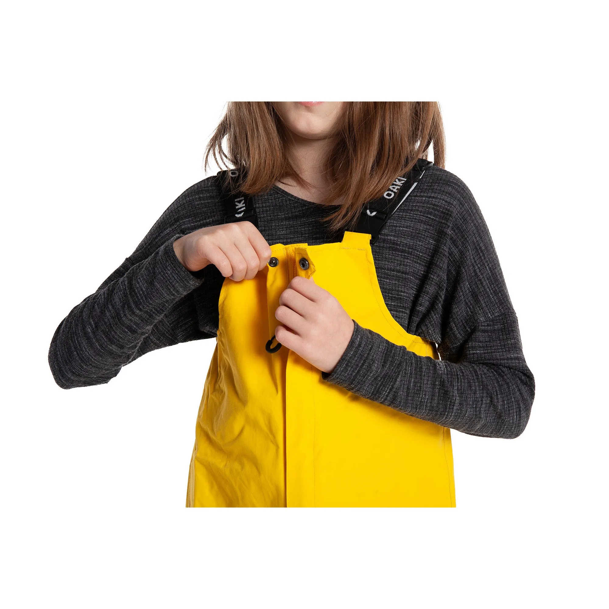 Oakiwear Kids Rain Gear Bibs Pants Fishing Boys Girls, Sundance Yellow