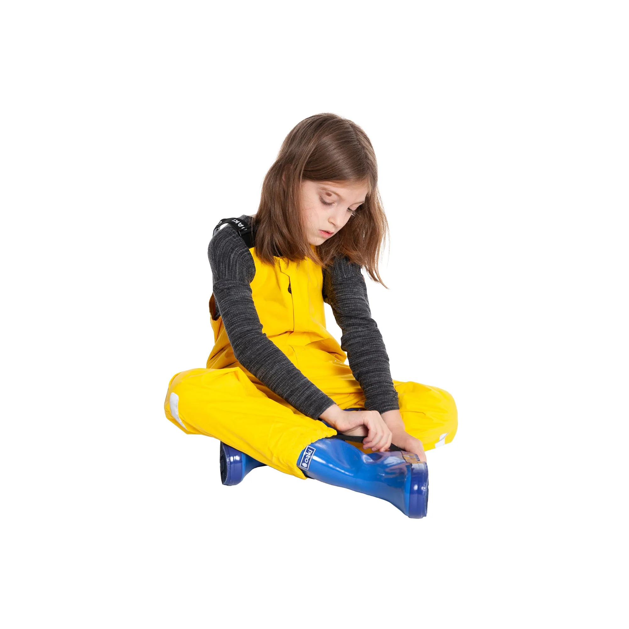 Oakiwear Kids Rain Gear Bibs Pants Fishing Boys Girls, Sundance Yellow