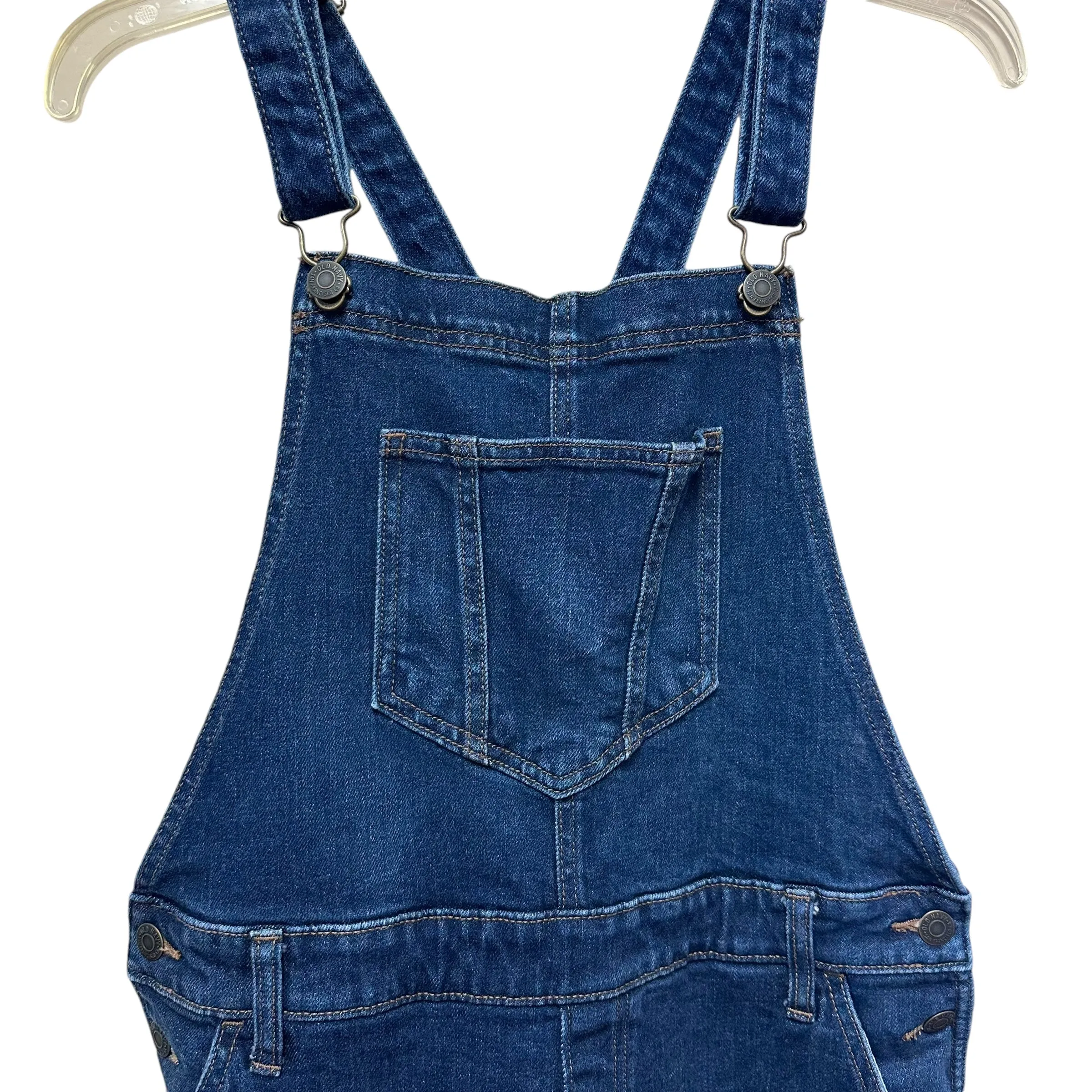 OLD NAVY DENIM BLUE JEAN OVERALLS - Sz 8 -100