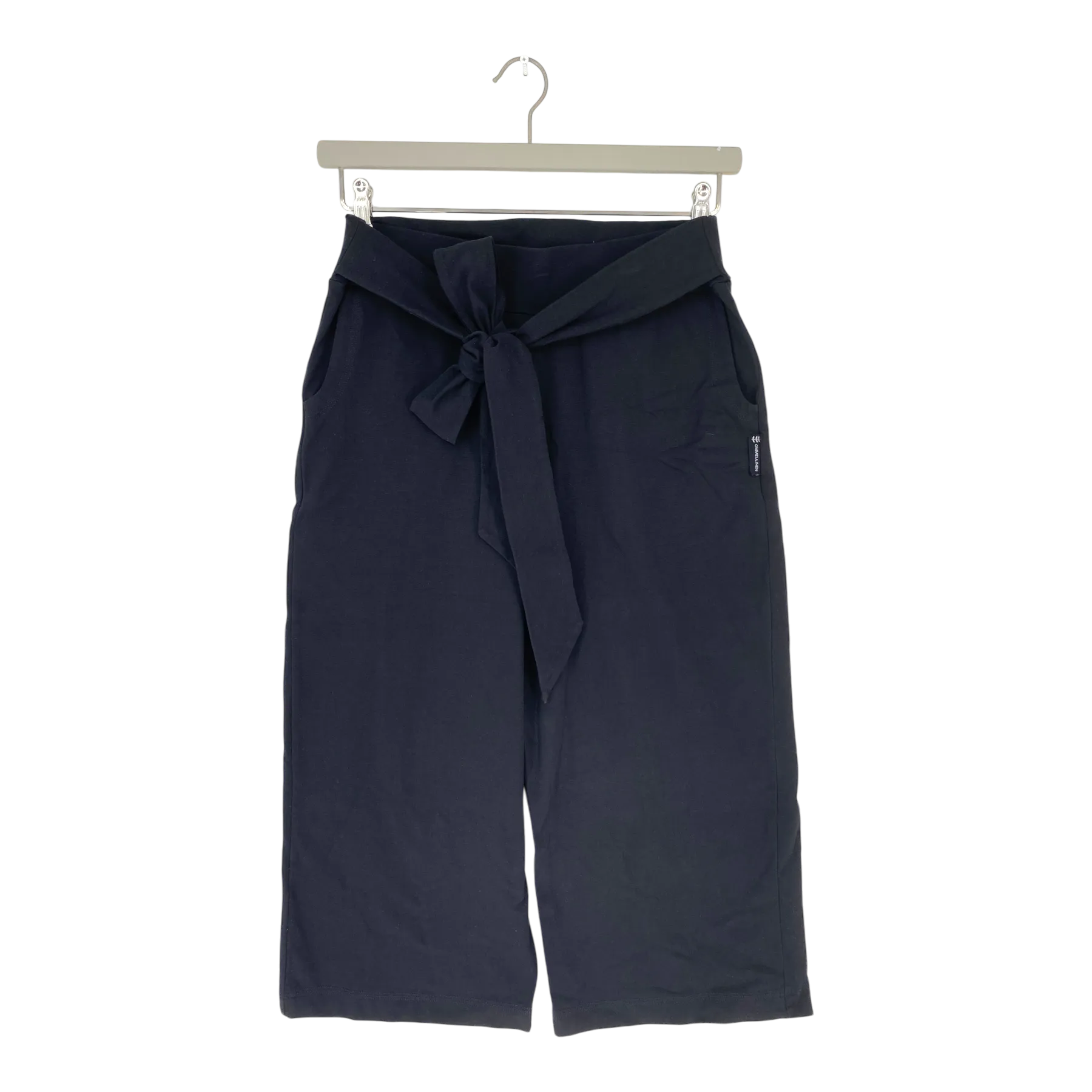Ommellinen cropped culottes, black | woman S