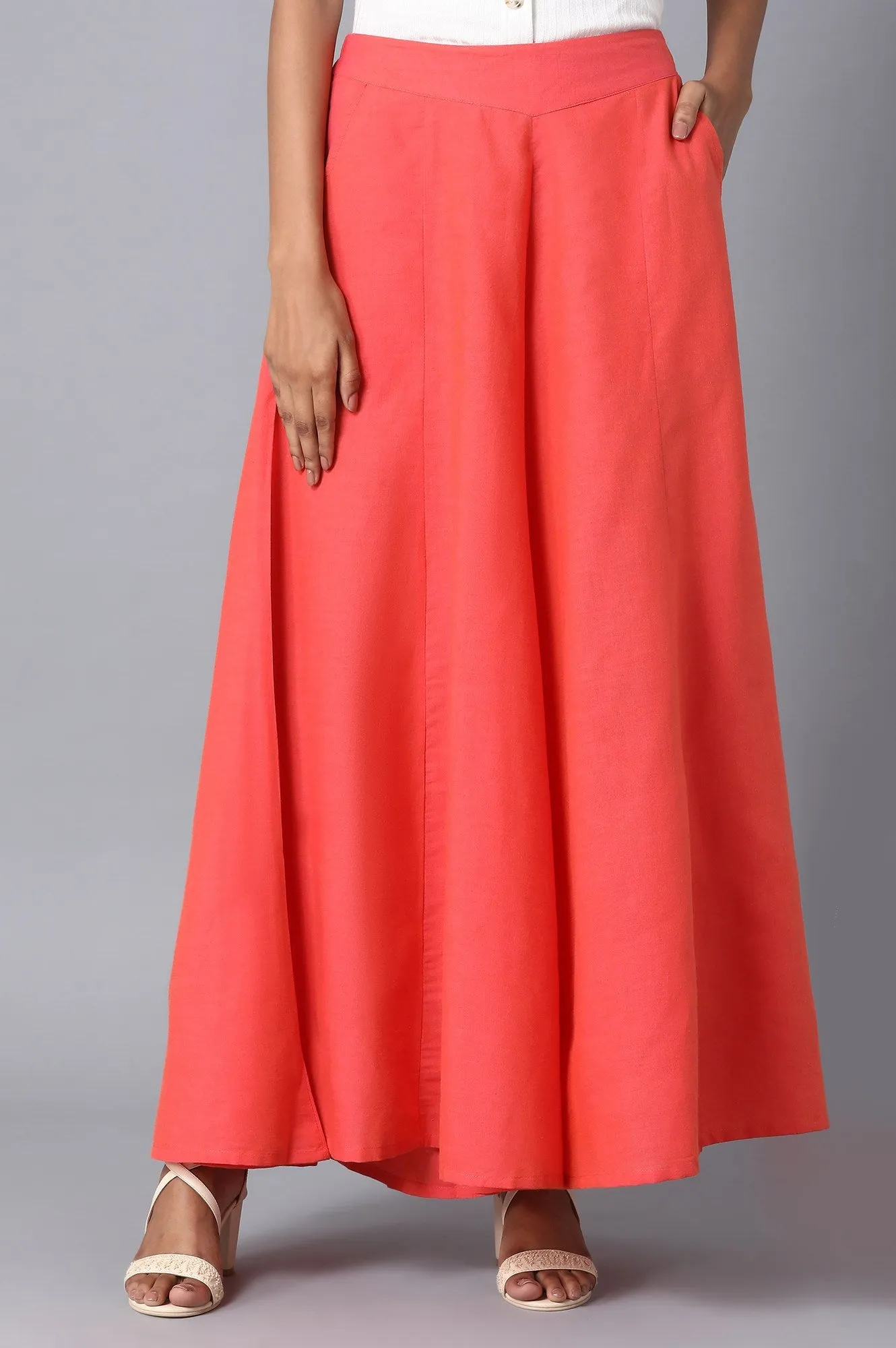Orange Loose Fit Palazzo