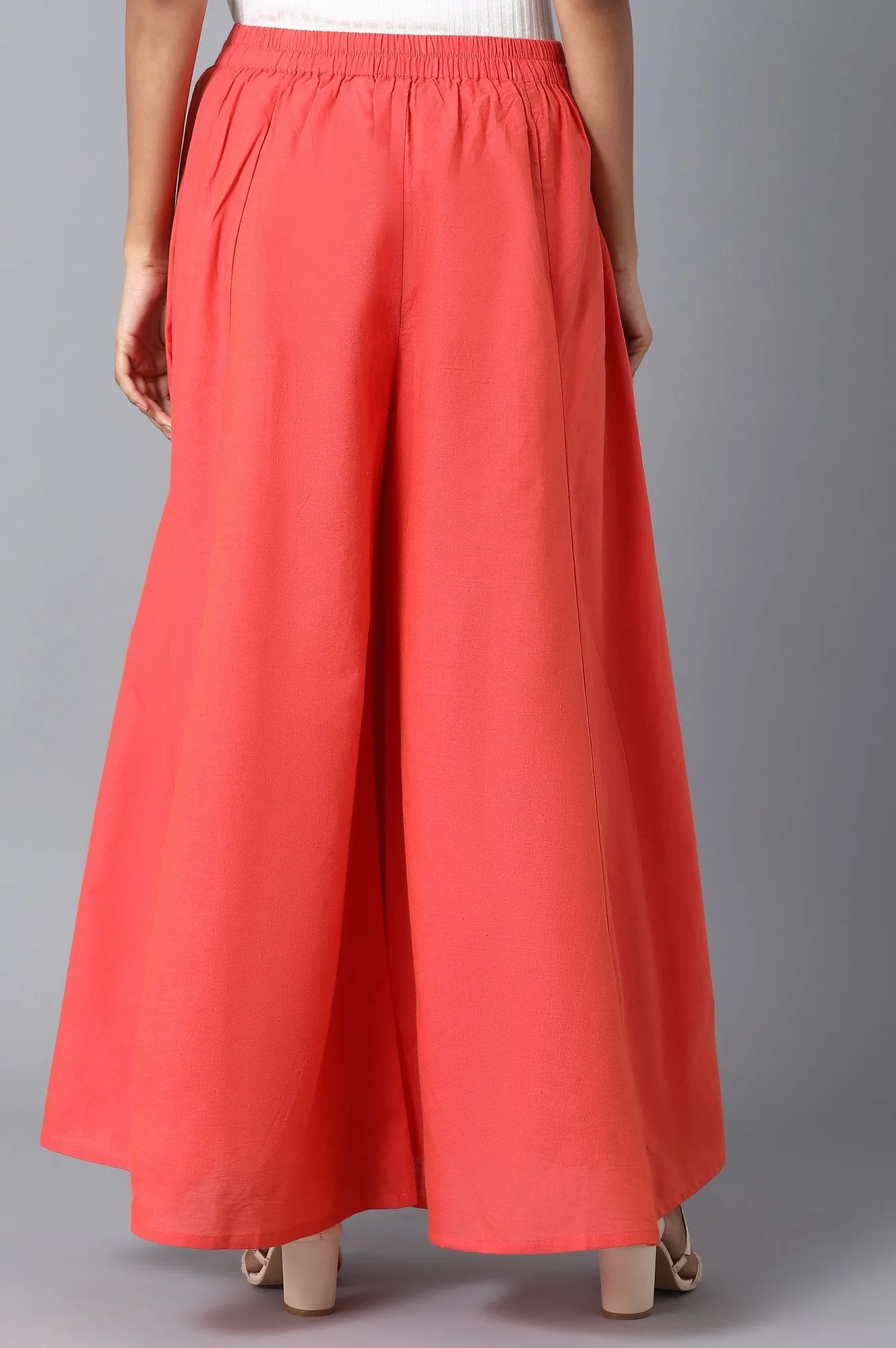 Orange Loose Fit Palazzo