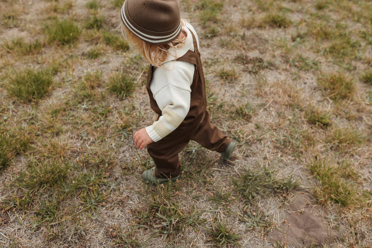 Organic Denim Overalls Clay
